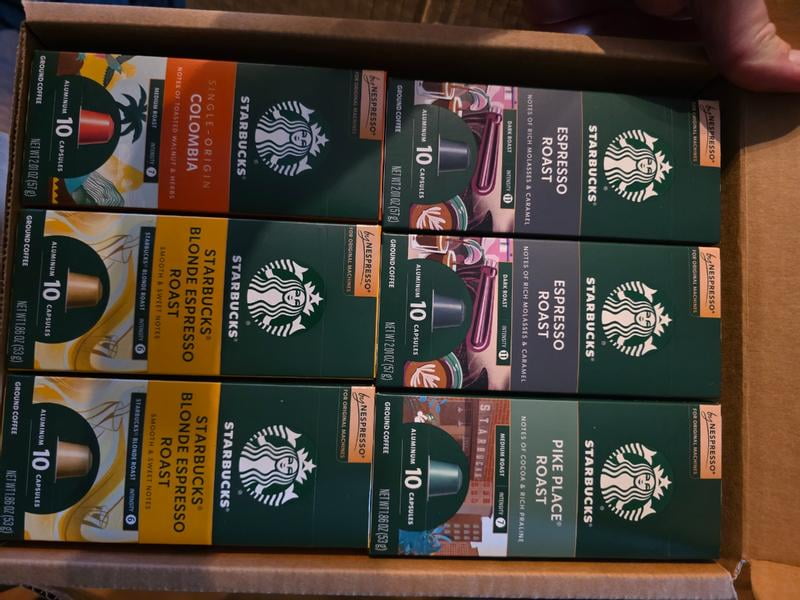 Starbucks by Nespresso Coffee Pods, Variety Pack, 60 ct