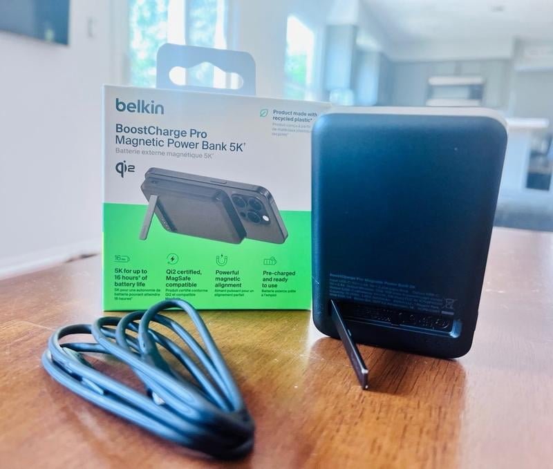 Customer reviews for Belkin BoostCharge Pro Wireless Power Bank 10K w/ Qi2,  MagSafe Compatible + Built-in Pop-up Kickstand - Compatible w/iPhone 16, 16  Plus, 16 Pro, 16 Pro Max, iPhone 15, iPhone
