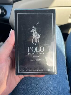 Ralph Lauren Polo Black Perfume for Men, 4.2 oz Spray, Mango