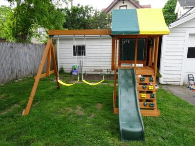 kidkraft sun bistro swing set