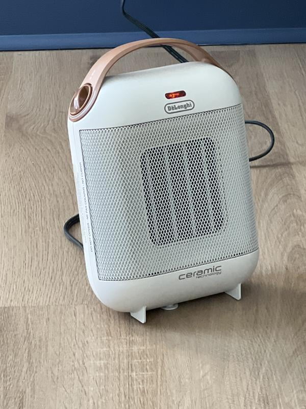 DeLonghi Capsule Compact Ceramic Heater in White - Walmart.com