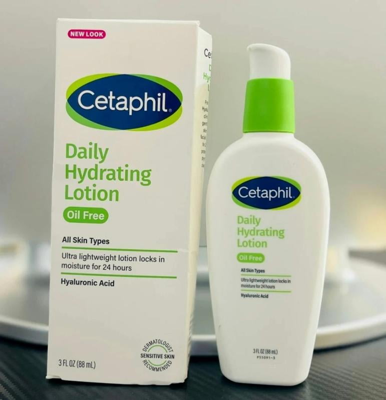 Cetaphil Daily Hydrating Lotion with Hyaluronic Acid, 3 fl oz