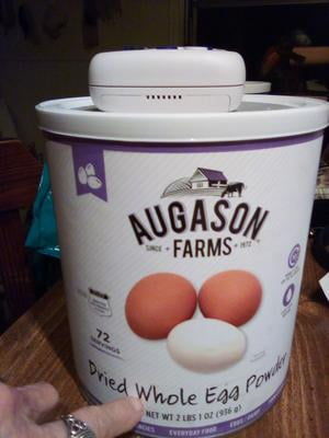 Augason Farms, Dried Whole Egg Powder, 85 Servings, Pasteurized