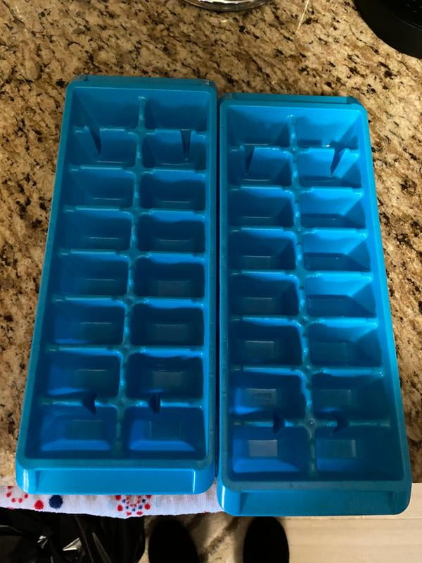 Good Cook 16681 Heavy Duty Plastic Ice Cube Tray, 2-Count