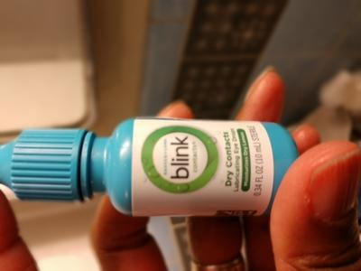 Blink Contacts Rewetting and Lubricant Eye Drops for Soft and RGP Lenses,  0.34 fl oz HSA/FSA Eligible