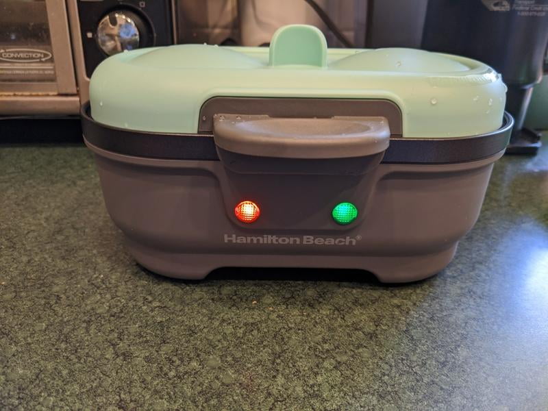  Hamilton Beach Sous Vide Style Electric Egg Bite Maker &  Poacher with Removable Nonstick Tray, Makes 2 in Under 10 Minutes, Teal  (25506): Home & Kitchen