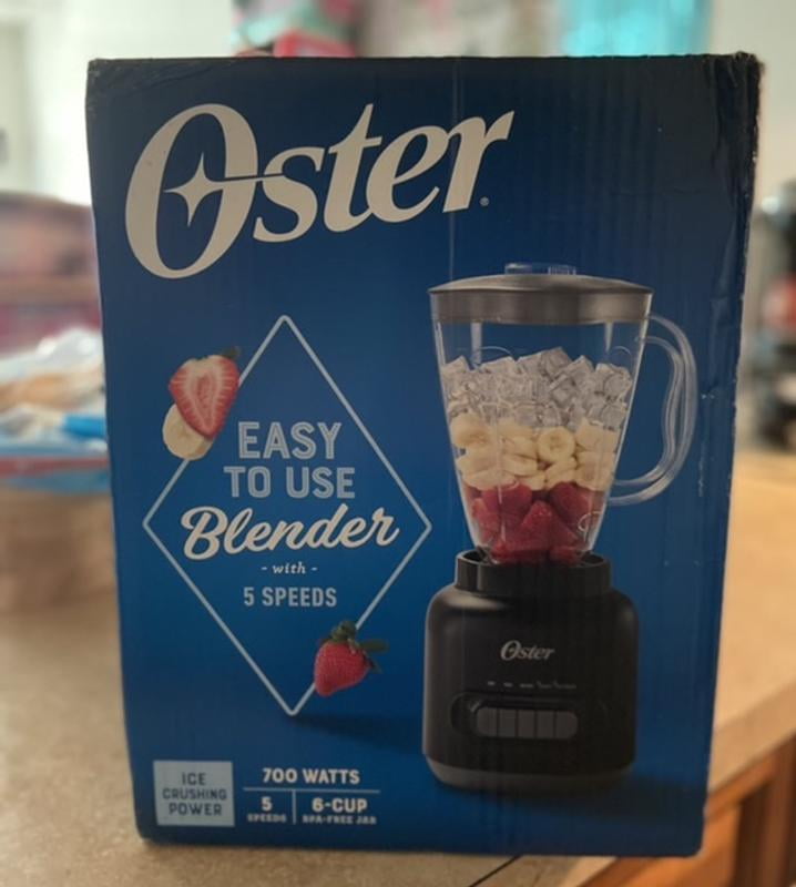 Oster Kitchen Appliance: 700W 5-Speed Smoothie Blender with 6-Cup