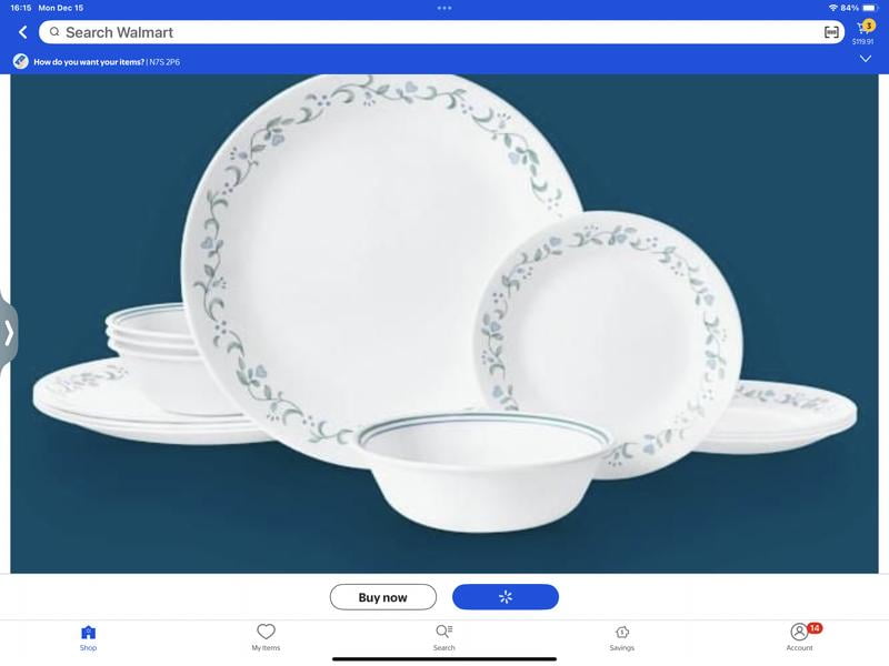 Corelle Country Cottage 12-Piece Glass Dinnerware Set (Service for