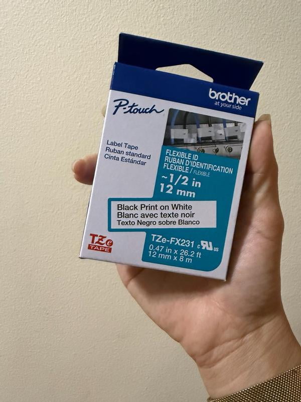 Brother Genuine P-touch TZE-FX231 Tape, 1/2