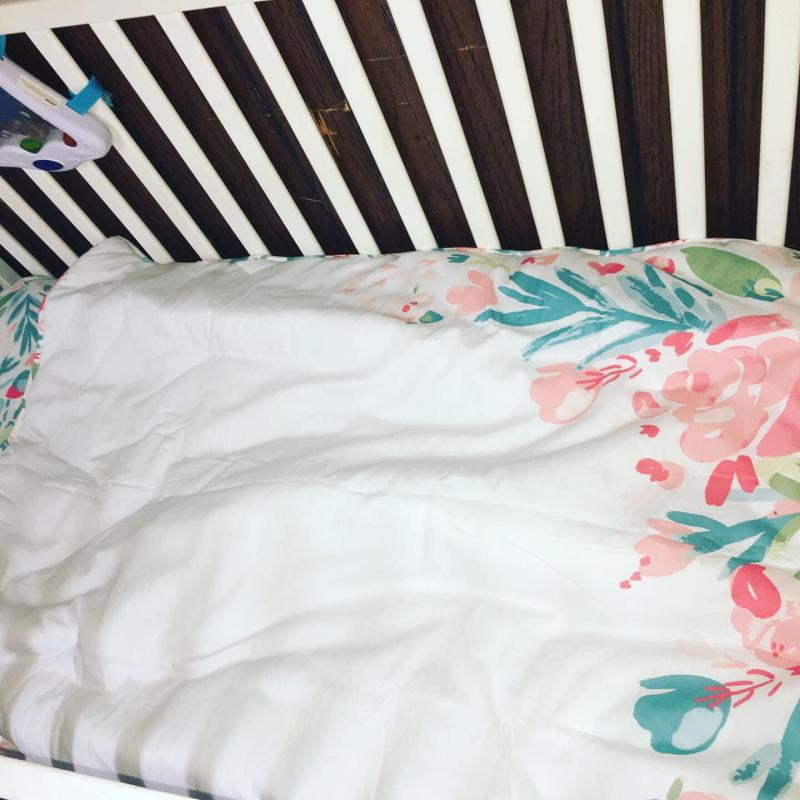 trend lab painterly floral 3 piece crib bedding set