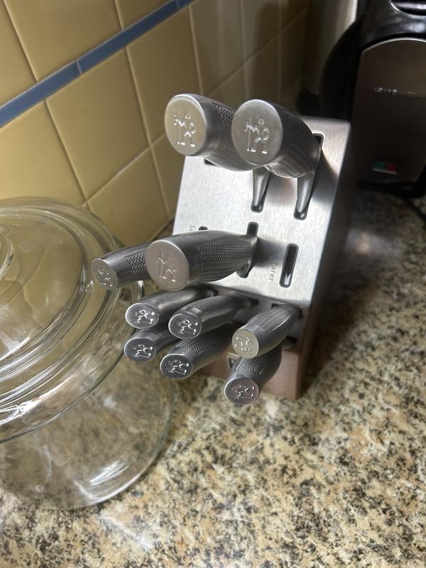 Henckels Diamond 13-Piece Self-Sharpening Acacia Block Set