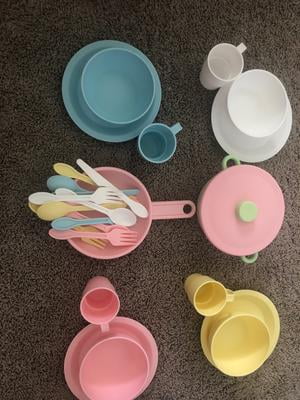 kidkraft pastel cookware set