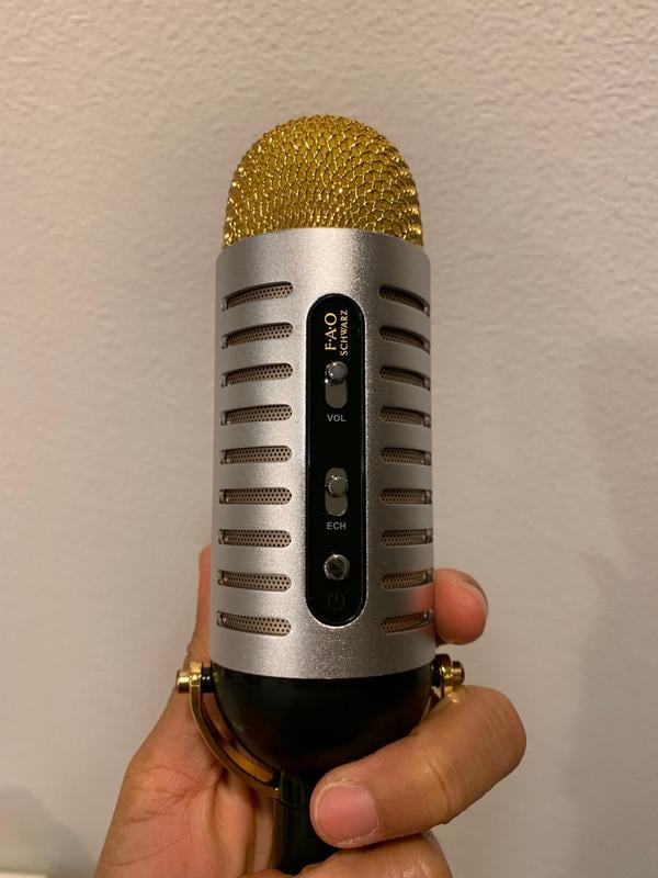 fao schwarz vintage microphone