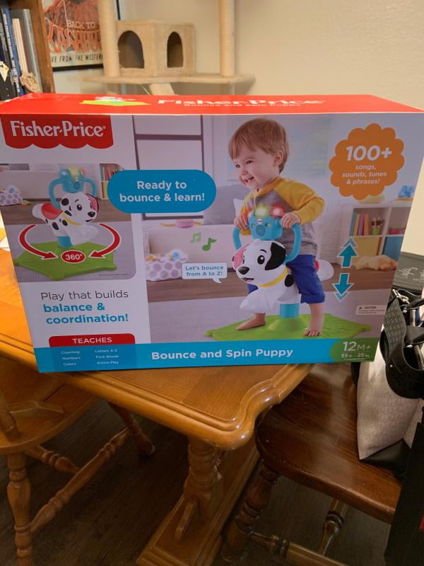 fisher price bounce and spin puppy