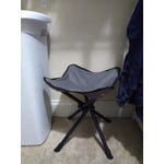 Stansport Apex Fold-Up Camp Stool – Powder-Coated Steel, 300 Lb Capacity, Includes Carry Bag