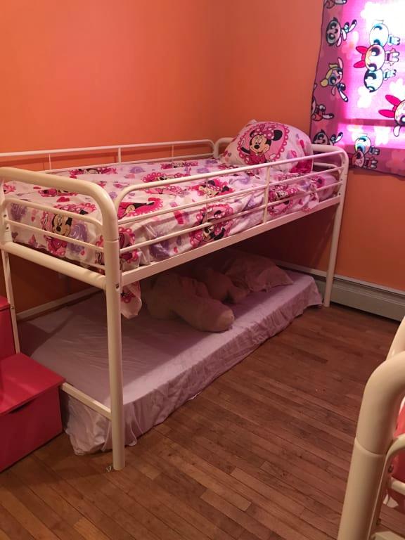 Dhp Junior Twin Metal Loft Bed With Storage Steps Size