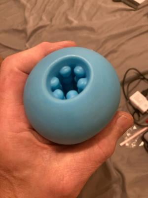 Hello Cake Double-Sided Stroker for Men, Waterproof Massager Toy with  Ribbed & Beaded Textures, Blue