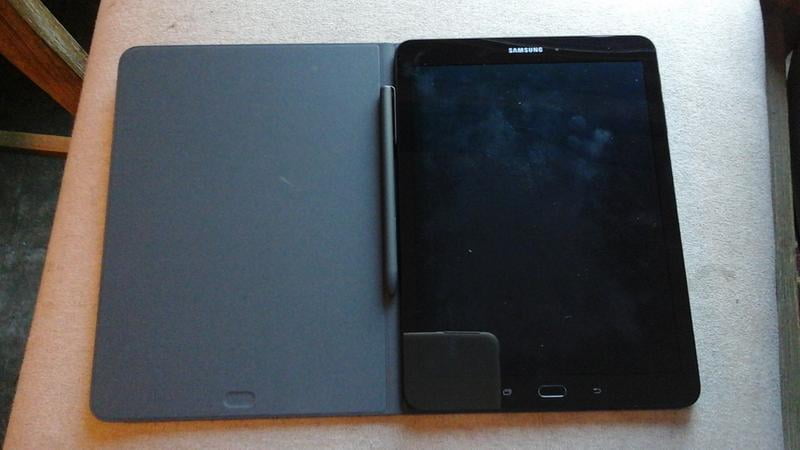 Accessoires Tablette EbestStar - Housse Samsung Galaxy Tab S3 9.7 SM-T820,  SM-T825 Etui Coque PU SmartCase, Noir [Dimensions PRECISES Tablette : 237.3  x 169 x 6 mm, écran 9.7'']