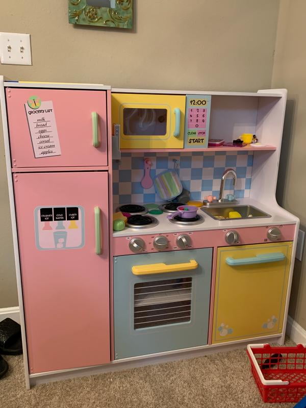 kidkraft large pastel kitchen