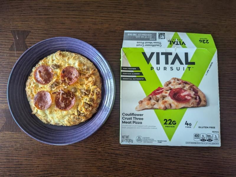 Vital Pursuit High Protein Personal Three Meat Pizza with