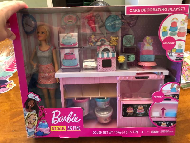 barbie cake decorating set