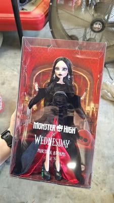 Monster High x Wednesday Collectible Doll, Morticia Addams in
