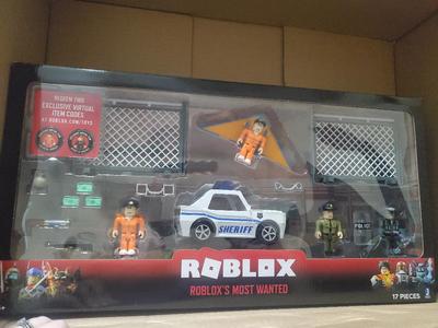 Roblox Action Collection Roblox S Most Wanted Playset Includes 2 Exclusive Virtual Items Walmart Com Walmart Com - roblox sets walmart