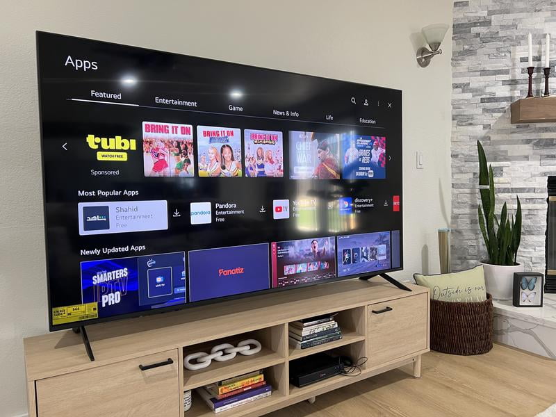 LG 75-Inch QNED82 4K Smart TV - α7 AI Processor, Alexa Ready, 60Hz