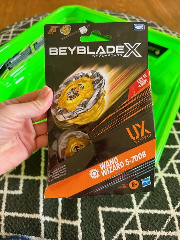 Beyblade X Wand Wizard 5-70DB UX Starter Pack with Top & Launcher