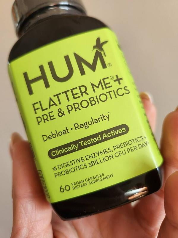 Customer reviews for HUM Nutrition Flatter Me Plus, Digestive Enzyme and Probiotic Supplement for Bloating Relief and Regularity Support, 30 Capsules | Walmart.com Customer reviews for HUM Nutrition Flatter Me Plus, Digestive Enzyme and Probiotic Supplement for Bloating Relief and Regularity Support, 30 Capsules | Walmart.com