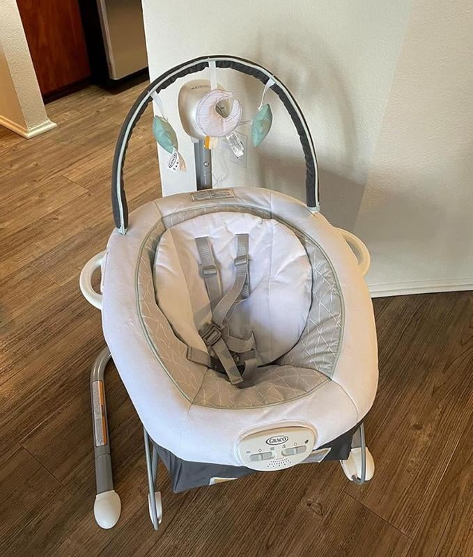 Graco Soothe 'n Sway LX Cozy Baby Swing with Portable Bouncer