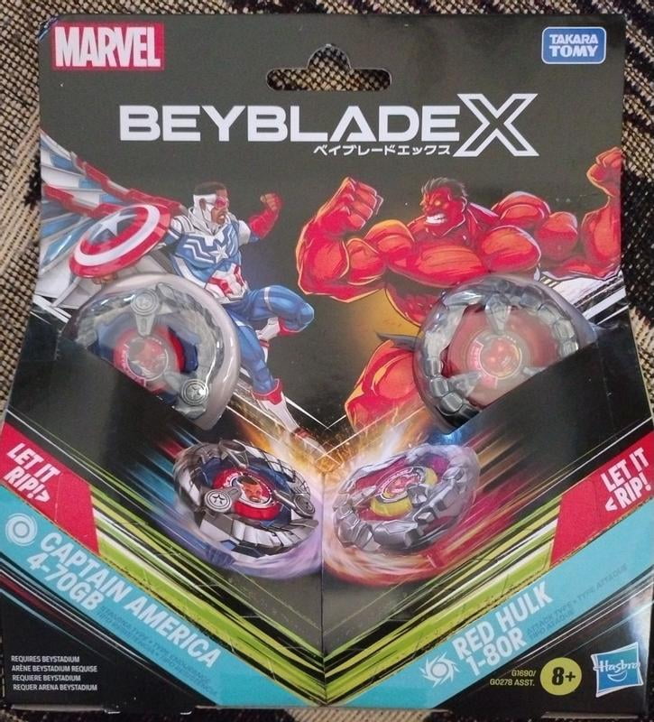Beyblade X Marvel Collab Iron Man 4-80B vs. Thanos 4-60P Multipack