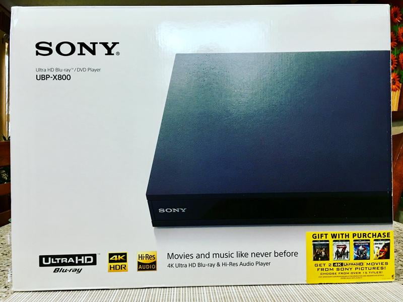 Sony 4K UHD Blu-ray Player with Wi-Fi, HDR Compatibility & HDMI