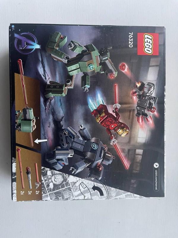 LEGO Marvel Iron Man & War Machine vs. Hammer Drones Building Toy