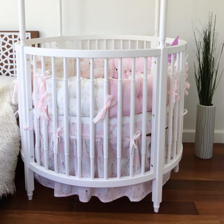 dream on me round crib bedding