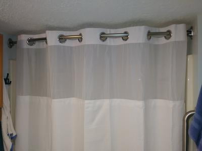Excell 40 72 Adjule Curved Shower Curtain Rod