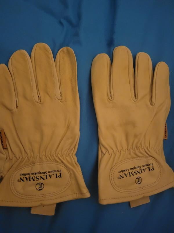 Plainsman Premium Sheepskin Leather Gloves, Assorted Sizes, 6 pk