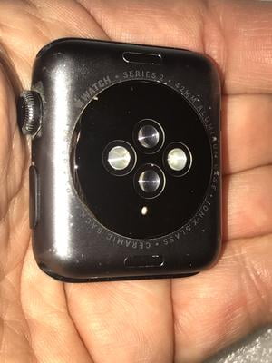 Apple Watch Series 2, 42mm Aluminum Case with Black Band - Walmart.com