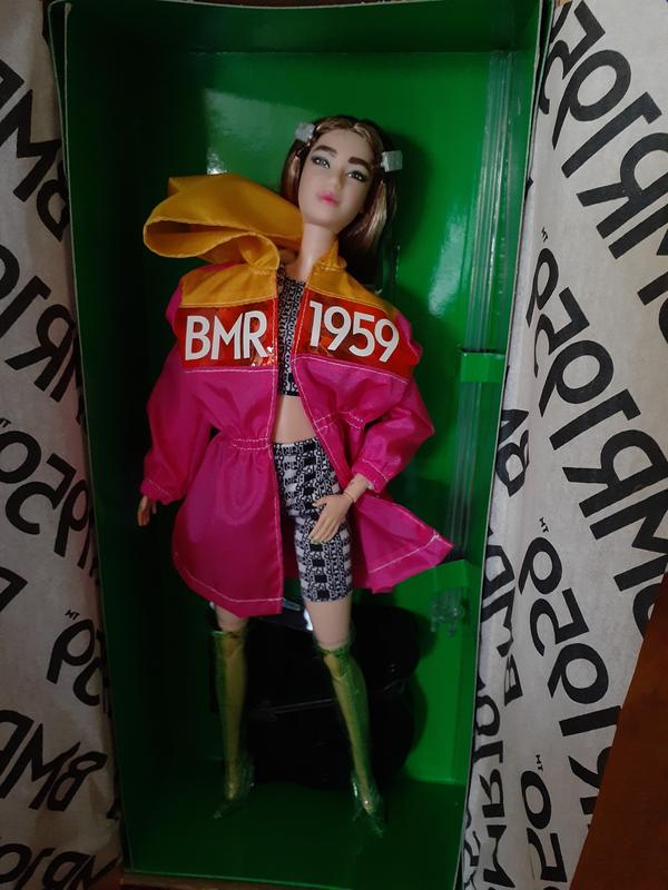 Barbie BMR1959 Poseable Doll In Color Block Windbreaker, Bike 