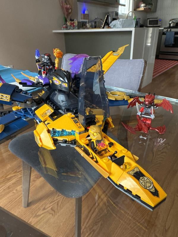 LEGO NINJAGO Ras and Arin's Super Storm Jet Toy, Ages 8+, Airplane
