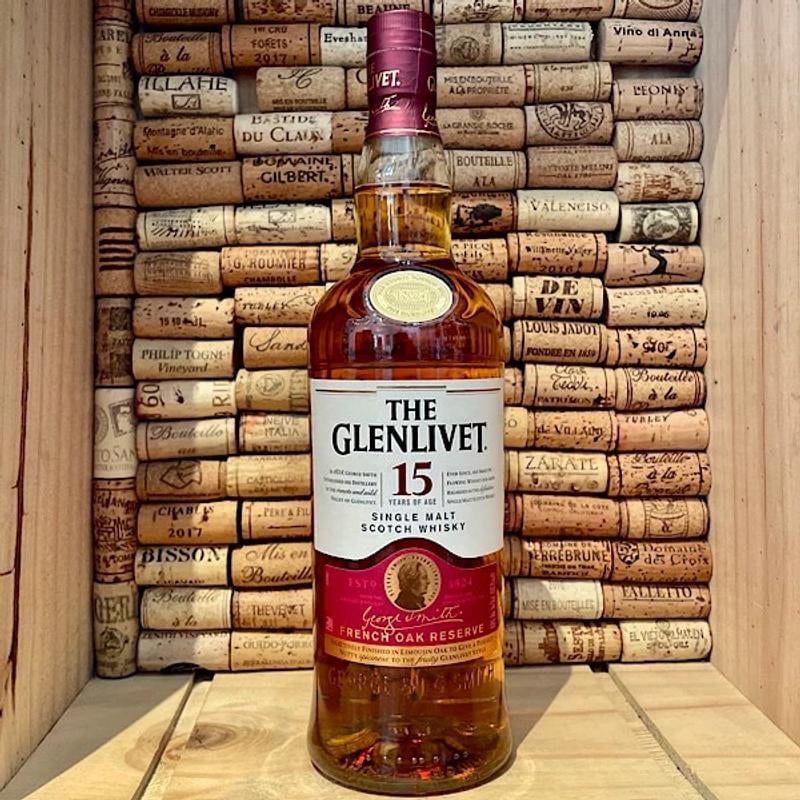 The Glenlivet 15 Year Old Single Malt Scotch Whisky, 750 ml Bottle