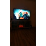 Walker Edison TV Stand with Fireplace Insert for TVs up to 60