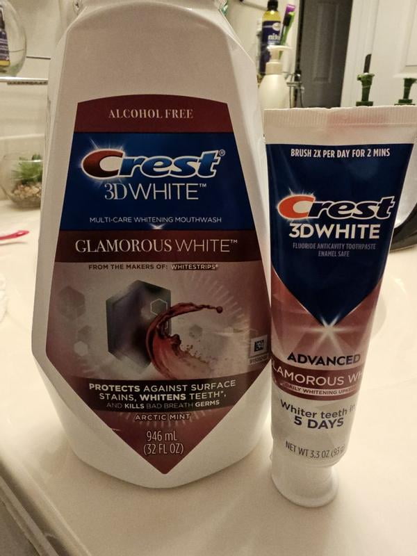 Crest 3D White Adv Glam White Whitening Toothpaste, 3.3 oz, 3 Pack