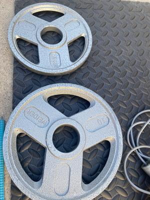 Plaques De Poids Weider International Olympic - 2 X 11 Lb (5 Kg) - Vintage - Occasion Pour Musculation