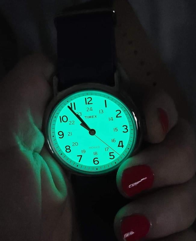 Timex Unisex Weekender 38mm Blue Gray Nylon Slip-Thru Watch