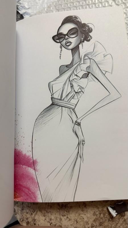 Fashion Diva Advanced Coloring Book – 80 Pages of Intricate