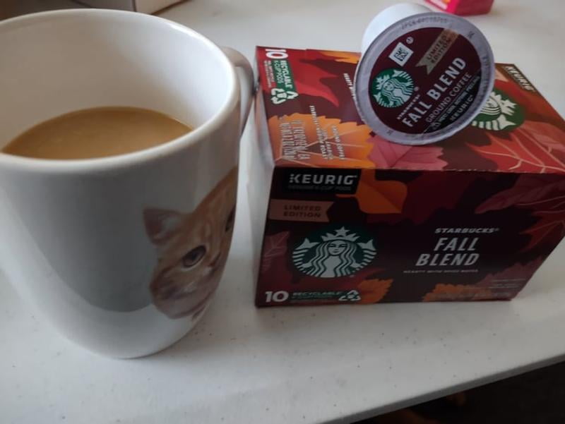 Starbucks Fall Blend K-Cup Pods, 10 ct Box, Medium Roast Coffee