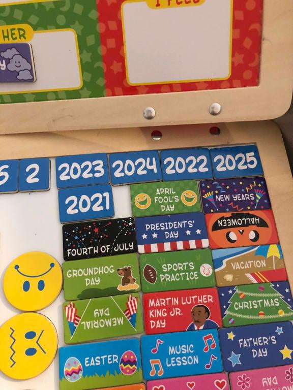 melissa and doug calendar walmart