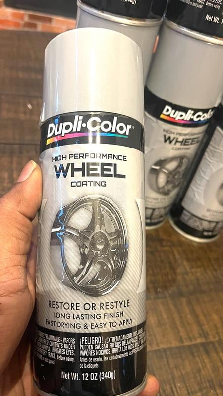 Bombe De Peinture Pour Jantes Dupli-Color Argent Aluminium - 400 Ml - Séchage Rapide & Antirouille - Universelle