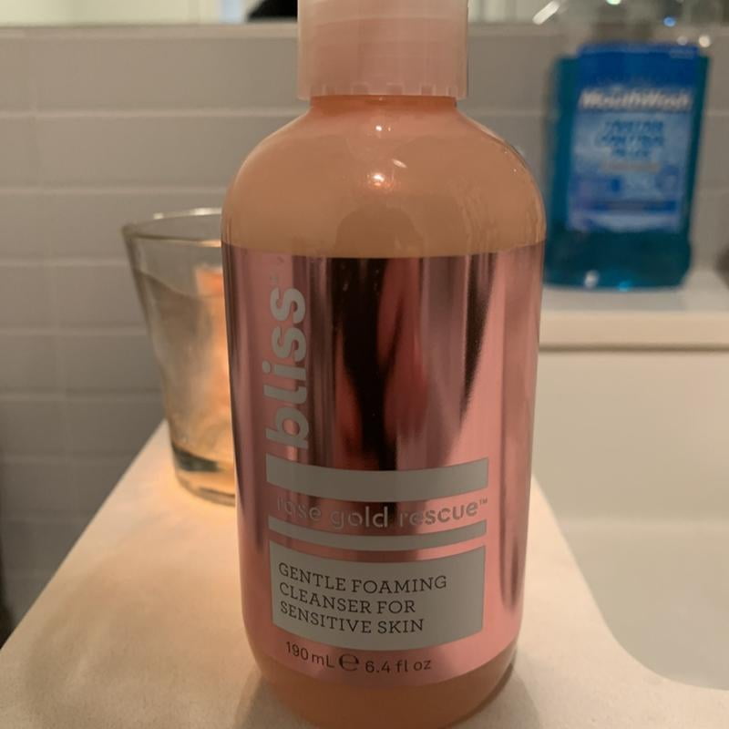 bliss rose gold face wash